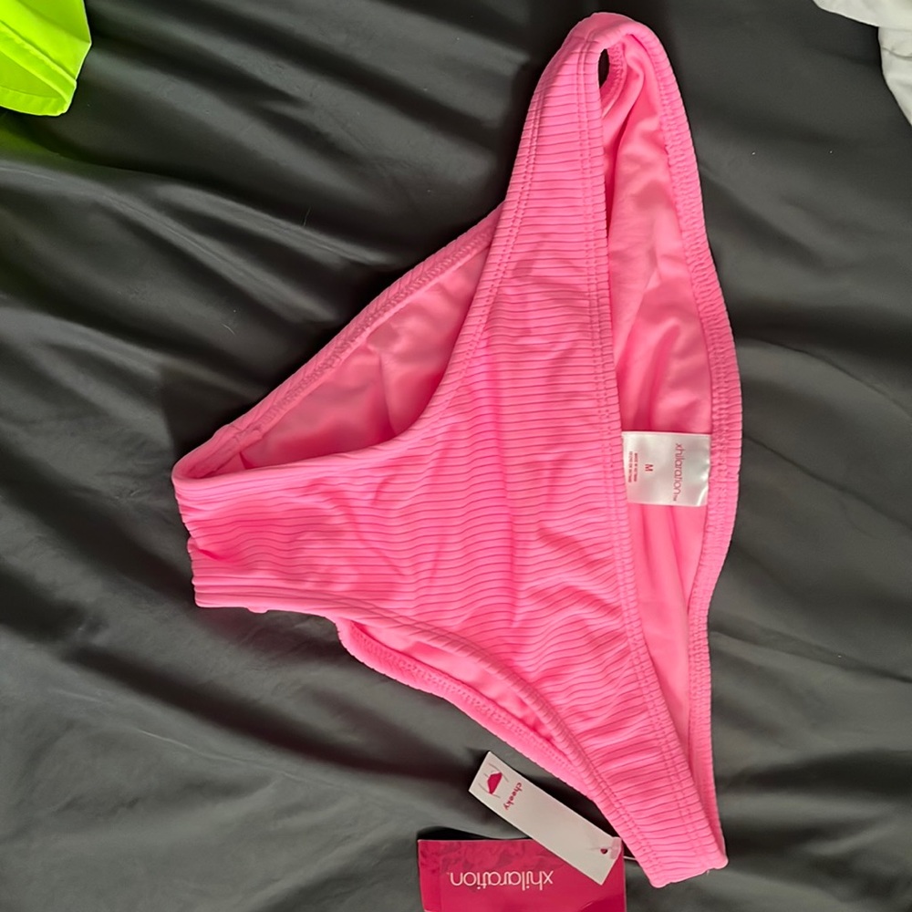 Target brand neon pink bikini bottoms